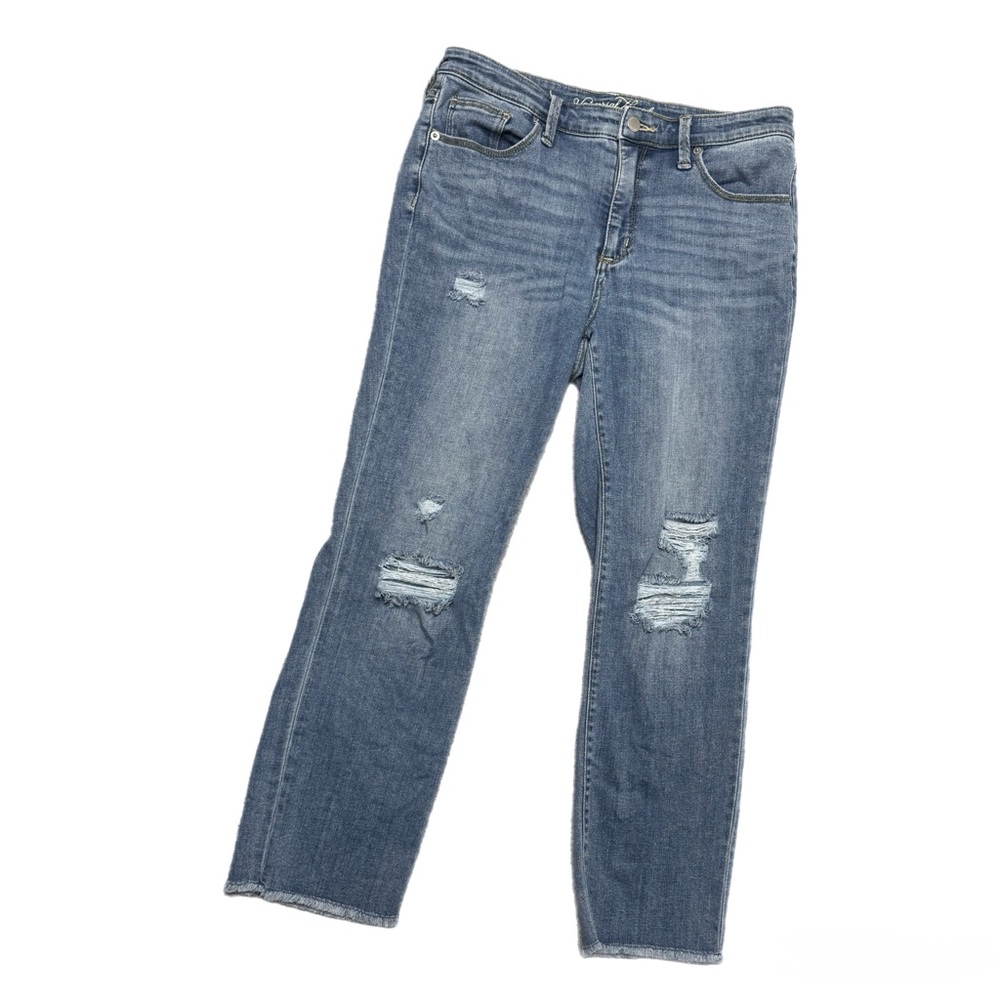 Universal Thread High-Rise Distressed Straight Leg Jeans - Size 10 / 30
